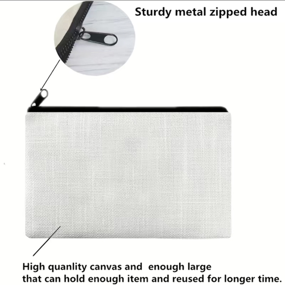 🆕 NIP FUNNY/CUTE SAYINGS COSMETIC POUCH/PURSE ORGANIZER - Picture 3 of 4